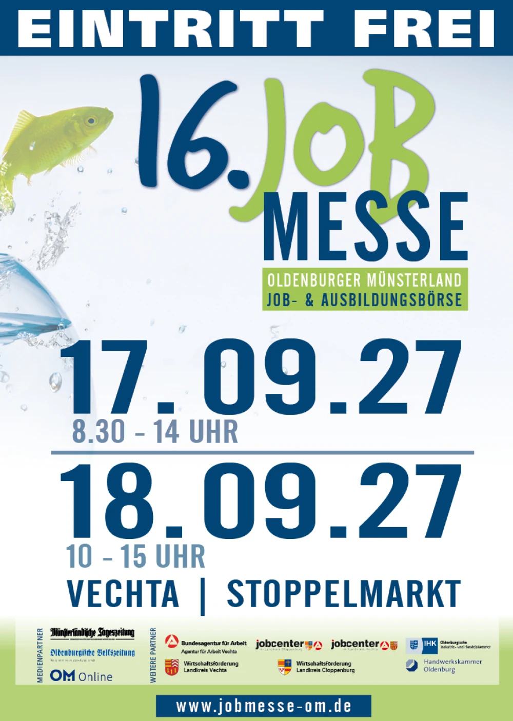 Messeplakat 16. Jobmesse Oldenburger Münsterland