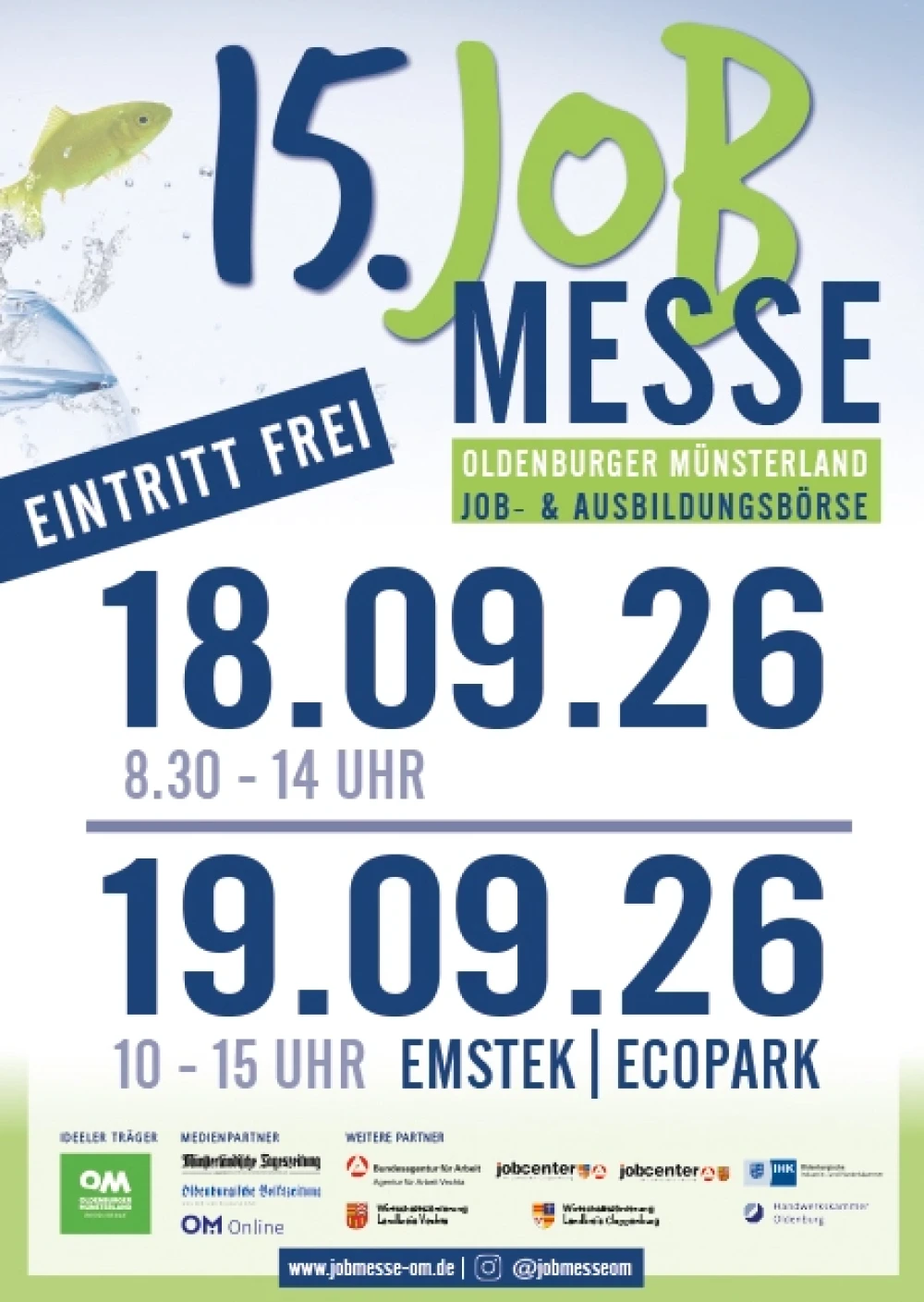 Messeplakat 15. Jobmesse Oldenburger Münsterland